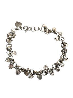 Vintage Bracelet Butterfly Charm Y2K Boho Chic Sterling Silver Adjustable